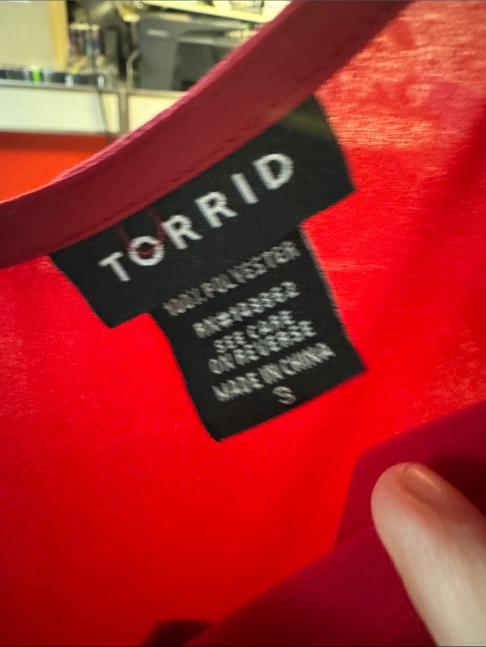 torrid Red Ruffle-Trim V-Neck Camisole - Picture 2 of 3